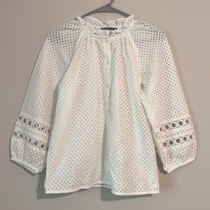 Banana Republic | Size Small | White Lacy Blouse